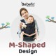 Bebefit Smart Baby Carrier Foldable Hip Seat - Dark Grey / Dark Navy
